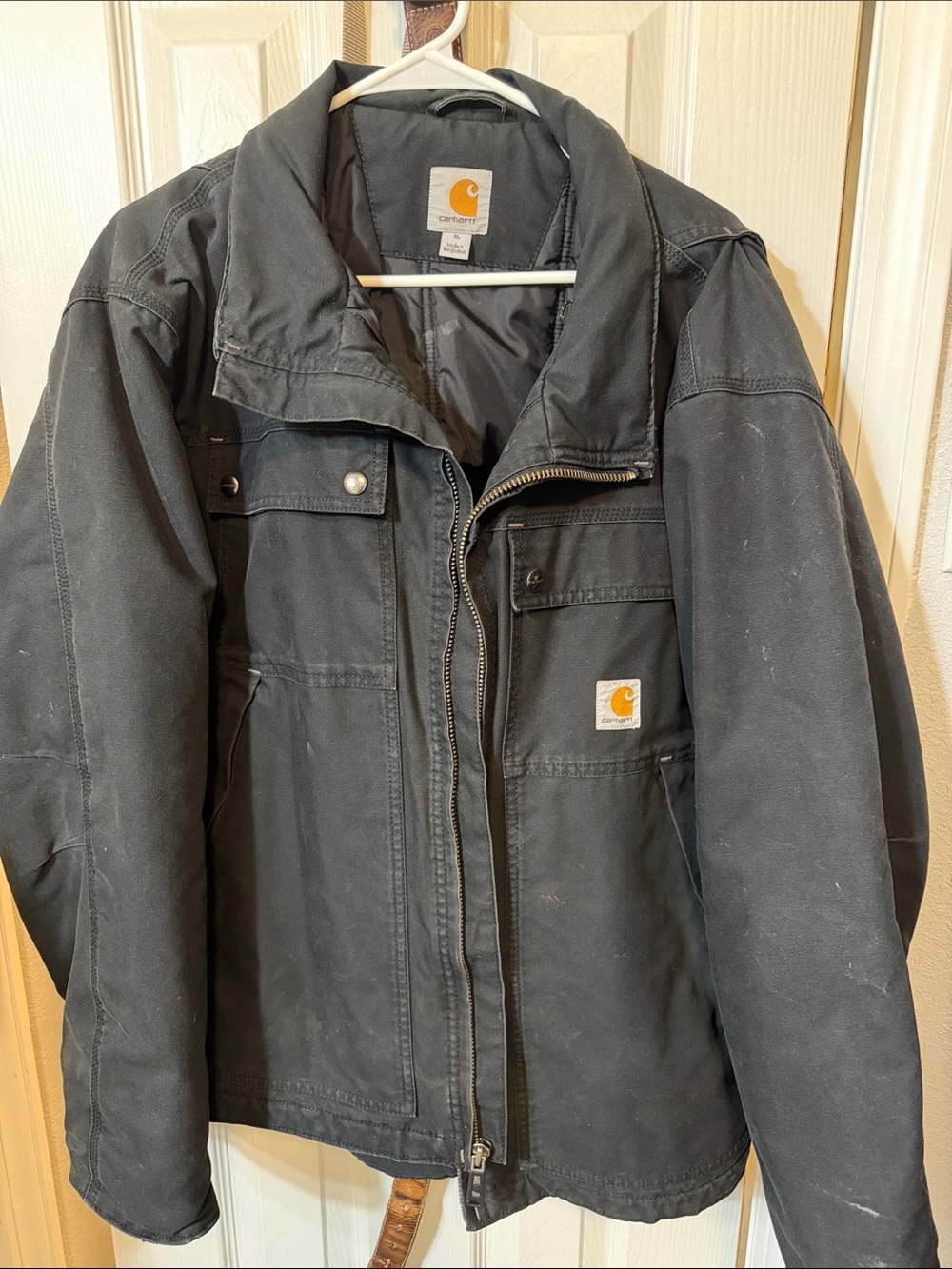 Carhartt Black Canvas Work Field Jacket